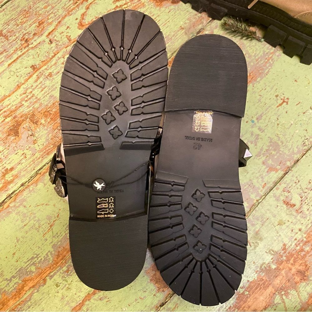 One Teaspoon Elise sandals black studded shoes slides free people NEW 42 11 - Picture 16 of 16